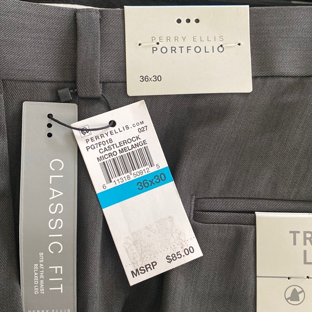 Perry Ellis Portfolio NWT dress slacks - Picture 4 of 7